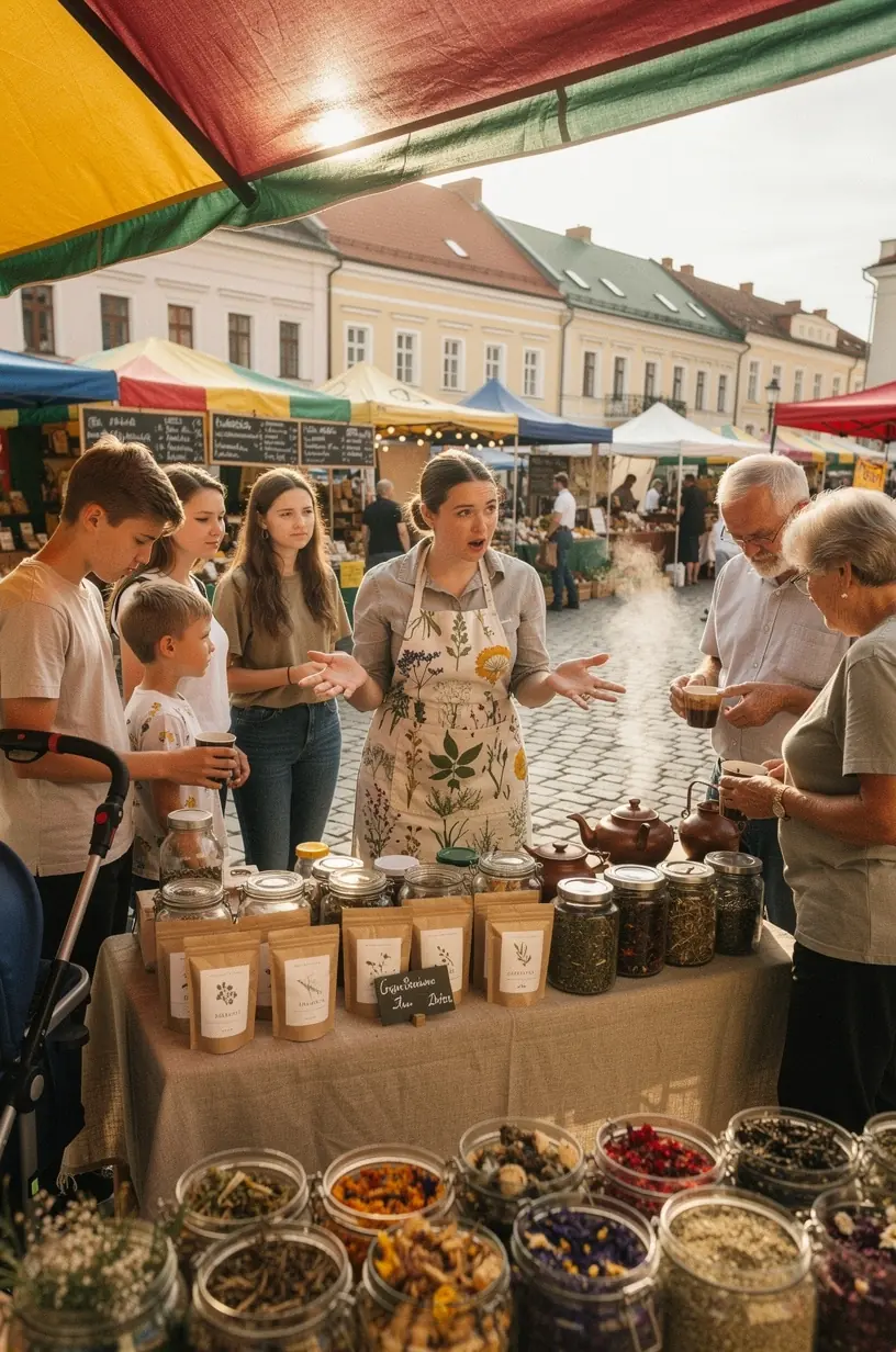 Infografikas, vaizduojantis arbatos poveikio hidratacijai svarbą be perdėtų teiginių, skirtas edukaciniam tikslui.
